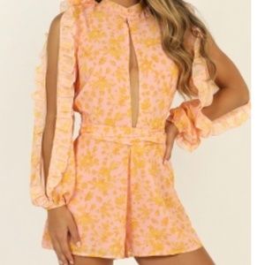 SHOWPO Pink floral romper